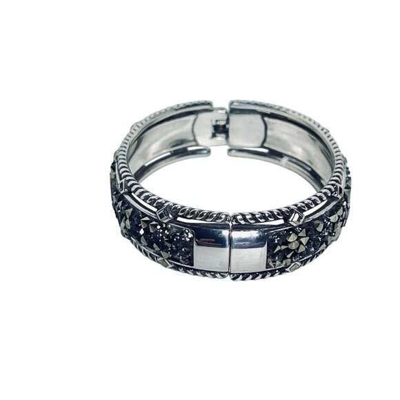 Brighton Crystal Rocks Rolo Chain Necklace And Hinged Bracelet Set (5970) - Picture 9 of 10